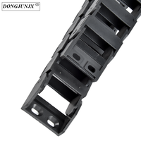 DJ — chaîne de traînage de câble CNC, en nylon, Flexible, semi-fermé, 18*50