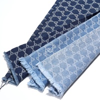 Hexagonal Bleu 80% Coton Jacquard Denim Tissu pour Jeans 10.5 Oz Haute Qualité Denim Tissu En Gros