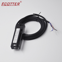 ECOTTER Sensor de Etiqueta Fotoeléctrica con Ranura, Sensor de Ojo Eléctrico, Etiqueta Metálica No Transparente, Etiquetado de Bracketing, 1 Unidad