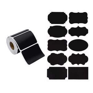 Etiquetas Adhesivas Negras para Pizarra, Resistentes al Agua, para Especias de Cocina, Frascos y Botellas del Hogar - Product Image 1