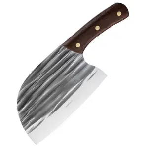 Coltello da cucina forgiato a mano coltello da cucina chef domestico tagliere blocco di carne macellaio ristorante tagliere coltello spot all'ingrosso