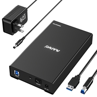 Caja para Disco Duro MAIWO SATA a USB 3.0, Carcasa Externa para Disco Duro de 3.5 Pulgadas, Caja Externa para Disco Duro de Estado Sólido, Caja para HDD