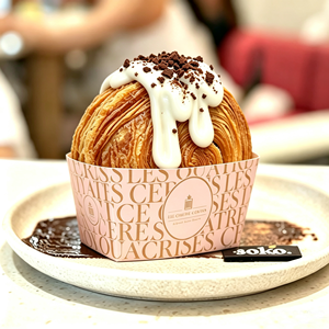 Boîte d'emballage en papier haut de gamme personnalisée avec logo imprimé, imperméable, doublure en éponge pour croissants en spirale et rouleaux de <span class=keywords><strong>Paris</strong></span> à emporter - Product Image 3