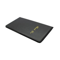 Porte-menu en cuir PU noir personnalisé, dossier pour factures de clients de Yimi Leather