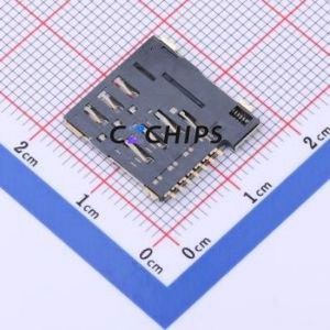 HYC14-SIM07-135B SIM Card Connector SMD Connector Self-Return Type Micro SIM Card Card Holder With Card Detection - Product Image 2