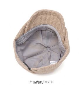 Gorro de Punto Cálido para Otoño e Invierno, Gorra Estilo Newsboy Británico, Gorra Casual de Moda para Hombre, Mezcla de Lana - Product Image 4
