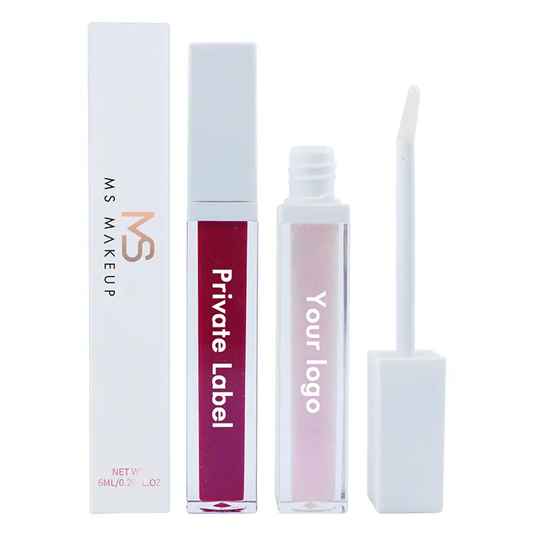 Новинка 2021, блеск для губ Vendors15 цветов, белый квадратный блеск для губ, веганский блеск для губ, глянцевый блеск для губ с индивидуальным логотипом, блеск для губ