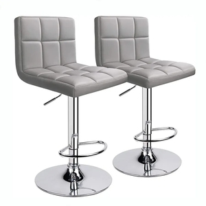 Taburetes <span class=keywords><strong>de</strong></span> cocina ajustables en altura <span class=keywords><strong>de</strong></span> diseño <span class=keywords><strong>de</strong></span> lujo usados comerciales <span class=keywords><strong>Sillas</strong></span> <span class=keywords><strong>de</strong></span> <span class=keywords><strong>Bar</strong></span> <span class=keywords><strong>de</strong></span> cuero PU para restaurante - Product Image 2