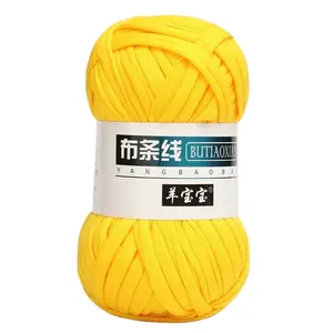 100G/Bal Katoen Wol Garen Hand Knit Vinger Breien Garen Doek Draad Gevlochten Polyester Naaigaren Met Polyester fiber