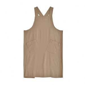 Delantales de Cocina Ecológicos de Lino y Algodón, Delantal de Jardín con Tirantes Cruzados, Vestido Delantal para Mujer con Bolsillos - Product Image 2