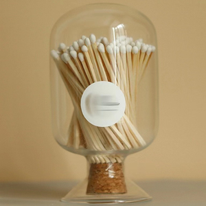 Fiammiferi In barattolo di vetro tazza di bottiglia di legno punta colorata con etichetta personalizzata per fiammiferi domestici per sigari - Product Image 2