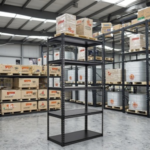 Fabricación Estante de <span class=keywords><strong>metal</strong></span> de utilidad sin pernos de 5 niveles Estantes de acero ajustables Estante de almacenamiento de almacén - Product Image 5