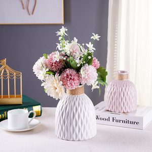 Jarrones de cerámica de onda creativa, ornamento de escritorio, macetas de <span class=keywords><strong>flores</strong></span> nórdicas, decoración para habitación de boda, decoración del hogar, balcón, jarrones - Product Image 4