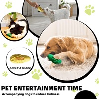 Jouet pour chien en caoutchouc en forme de maïs, à mâcher, pour nettoyer les dents et faire des sons