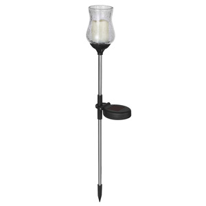 Luces Solares de Jardín, Vela LED con Base de Vidrio, Resistentes al Agua, Decoración para Patio Exterior - Product Image 2