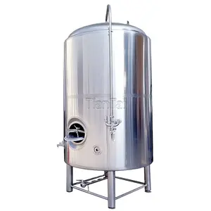TIANTAI 2500 liter mirror pressured glycol jacket cylindrical beer storage bright tank microbrewery beer brewing system for sale