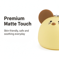Veilleuse en silicone pour enfants, lampe LED mignonne de dessin animé, rechargeable par USB, toucher doux, éclairage relaxant pour la chambre à coucher