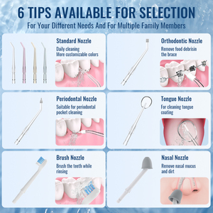 Oral B <span class=keywords><strong>Fairywill</strong></span> Dientes eléctricos Flossers Agua Dental Flosser Agua Flosser Limpieza de dientes - Product Image 5