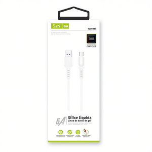 Cable Tipo C S&N de 6A y 1000mm con Revestimiento de Silicona Líquida para Transferencia de Datos - Product Image 2