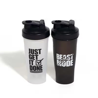 Échantillon Gratuit – Bouteille Shaker 600 ml Sans BPA – Bouteilles d'Eau Sportives en Plastique – Shaker de Protéines pour Fitness – Gobelet de Gym