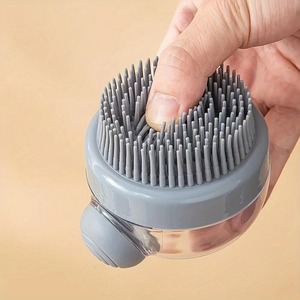 Cepillo de baño de silicona para <span class=keywords><strong>perros</strong></span> con dispensador de jabón, herramienta de champú para masaje de aseo de mascotas, herramienta de baño para <span class=keywords><strong>perros</strong></span> y gatos - Product Image 4