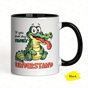 Ceramics Coffee Mug Crocodile If You Met My for Family You Would Understand Design Dishwasher Safe Fun Coffee Mug - Product Image 6