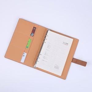 2025 Wholesale Retail Cheap PU Leather Hard Cover Customized Notebook A5 Black 80 Sheets Journal Printing Custom - Product Image 3