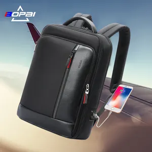 BOPAI OEM BSCI可扩展防盗USB充电工作办公室男士笔记本智能旅行15.6英寸商务笔记本背包