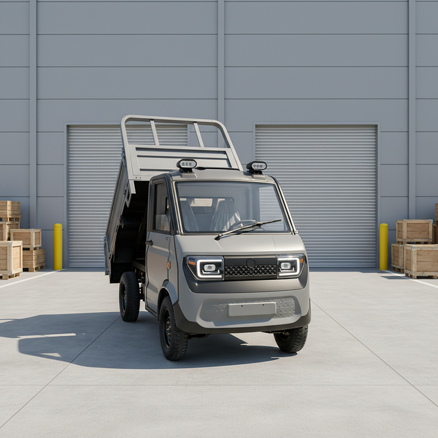 Hot Sale L6E Certified Electric 4-Wheeler Closed Cabin Cargo Truck for EU