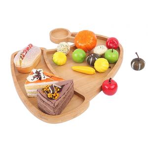 Assiette décorative de Noël de luxe Plateau de service en bois de Noël avec chapeau d'ornement Matériau en marbre pour la décoration intérieure pour les mariages Ramadans - Product Image 5