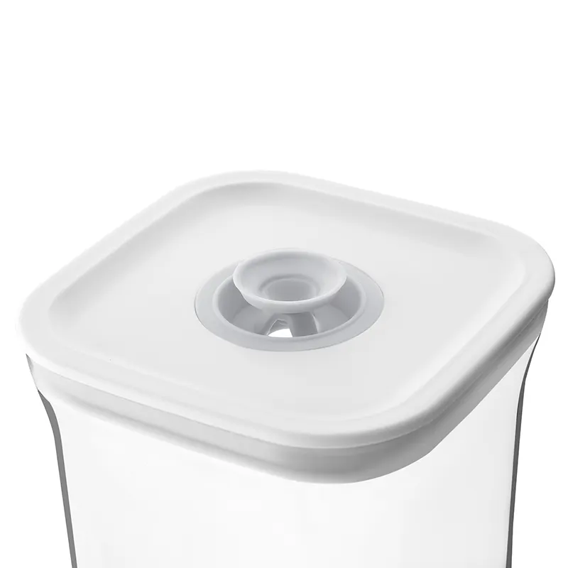エアプッシュボタン付き3サイズプラスチック真空超気密食品貯蔵容器
