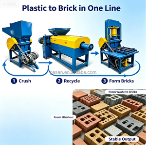 Macchina Industriale per Mattoni in Fibra di Cocco, Linea di Produzione Mattoni in Plastica, Macchina per Mattoni in Polvere Minerale per Fabbriche di Mattoni - Product Image 1
