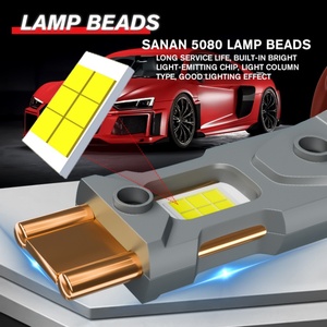 หลอดไฟหน้ารถยนต์ K16 240W 26000lm แบบท่อทองแดงคู่ H1 H3 H7 H11 880 9005 หลอดไฟ LED สำหรับรถยนต์ Celerio H4 - Product Image 5