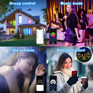 Thông minh wifi 4inch <span class=keywords><strong>LED</strong></span> trần ánh sáng ứng dụng nhóm điều khiển RGBW <span class=keywords><strong>LED</strong></span> Đèn ánh sáng Alexa/Google trong nhà Slim Bảng điều chỉnh ánh sáng - Product Image 6