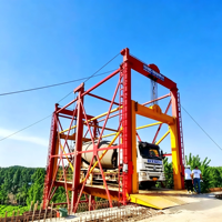 Plateforme de levage pour la construction de ponts et de grues, avec palan de 50 tonnes pour véhicules lourds/camions malaxeurs à béton