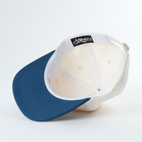 5-delige ongestructureerde terry sportcaps met licht gebogen klep, aangepaste borduurlogo's, fruit-/stippenpatroon, hoeden in verschillende kleuren