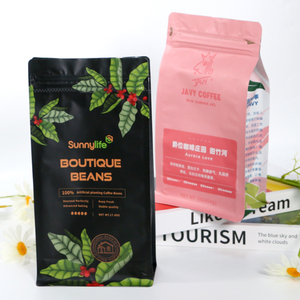 Sacs à gousset à fond plat écologiques PM personnalisés ODM usine 250g 340g 500g 1kg 2.5kg tailles pour café nourriture pour animaux de compagnie avec fermeture à glissière Valve - Product Image 4