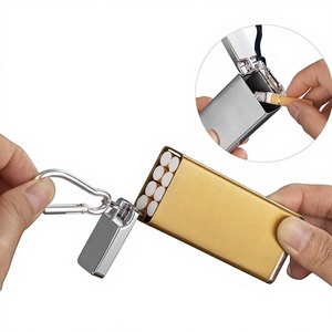 Cenicero Portátil Moderno <span class=keywords><strong>Funway</strong></span>, Mini Cenicero Cuadrado de Aluminio, con Llavero Extraíble, para Viajes, Coche, Cigarros y Pipas - Product Image 4