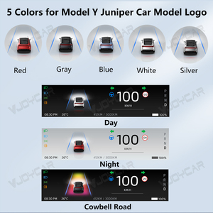 Affichage tête haute Vjoycar pour <span class=keywords><strong>voiture</strong></span>, compteur de <span class=keywords><strong>vitesse</strong></span>, pression des pneus, écran IPS Tesla 8,9 pouces, affichage tête haute pour les nouveaux modèles Y/3 Tesla - Product Image 3