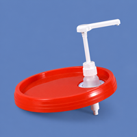Pompe doseuse 30cc pour seau en plastique avec couvercle à bec verseur, pompe en PP et tube PE découpable pour l'emballage de produits liquides