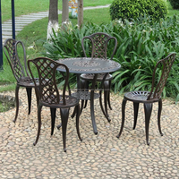 Chaise de jardin de style Bruno Rey en fonte d'aluminium, design européen, pour villa, parc, cour