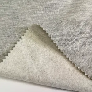 Factory Direct Sale Soft 240gsm 60cotton 40polyester Cvc Fleece Fabric For Hoodie