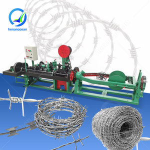 Machine à souder le fil de fer barbelé simple et double torsadé pour la fabrication de clôtures en grillage, par le fabricant chinois OCEAN - Product Image 1