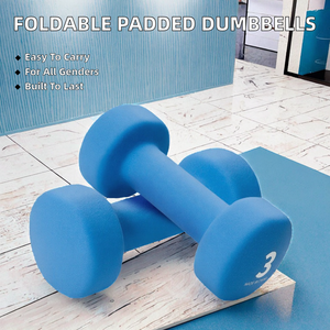 <span class=keywords><strong>Haltères</strong></span> pliables lestées, recouvertes de caoutchouc, antidérapantes, durables, rembourrées, pour <span class=keywords><strong>exercices</strong></span> abdominaux, de 1 à 10 kg - Product Image 2