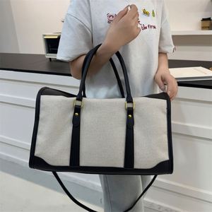 Top Quality <b>Canvas</b> Travel Luggage <b>Bags</b> <b>Large</b> Capacity <b>Canvas</b> Storage Tote <b>Bag</b> for Business Outdoor Travel Sports - Product Image 5