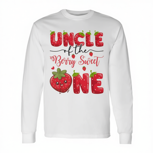 Camiseta de manga larga para el primer cumpleaños de Uncle Of The Berry Sweet One Strawberry - Product Image 2