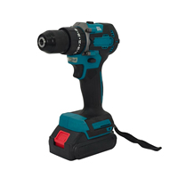 Perceuse électrique sans fil 21V en gros avec couple élevé et fonction percussion 3/8 pour le perçage du bois, 1 batterie lithium-ion