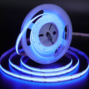 Bande lumineuse <span class=keywords><strong>LED</strong></span> <span class=keywords><strong>COB</strong></span> DC24V CCT/RGB/<span class=keywords><strong>RGBW</strong></span>/RGBCCT, haute densité, <span class=keywords><strong>ruban</strong></span> <span class=keywords><strong>LED</strong></span> flexible, dimmable, <span class=keywords><strong>ruban</strong></span> linéaire FOB - Product Image 4