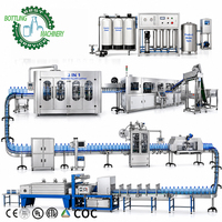 Equipo Automático para Llenado de Botellas de Agua con Capacidad Aumentada, de 0-2L, con Sistema de Soplado, Llenado y Tapado de PET, y Etiquetadora de Fusión en Caliente OPP