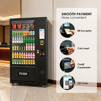 Distributeur automatique de snacks SUNHOPE à vendre avec une grande façade vitrée et des options de sélection flexibles pour les chips et les aliments emballés